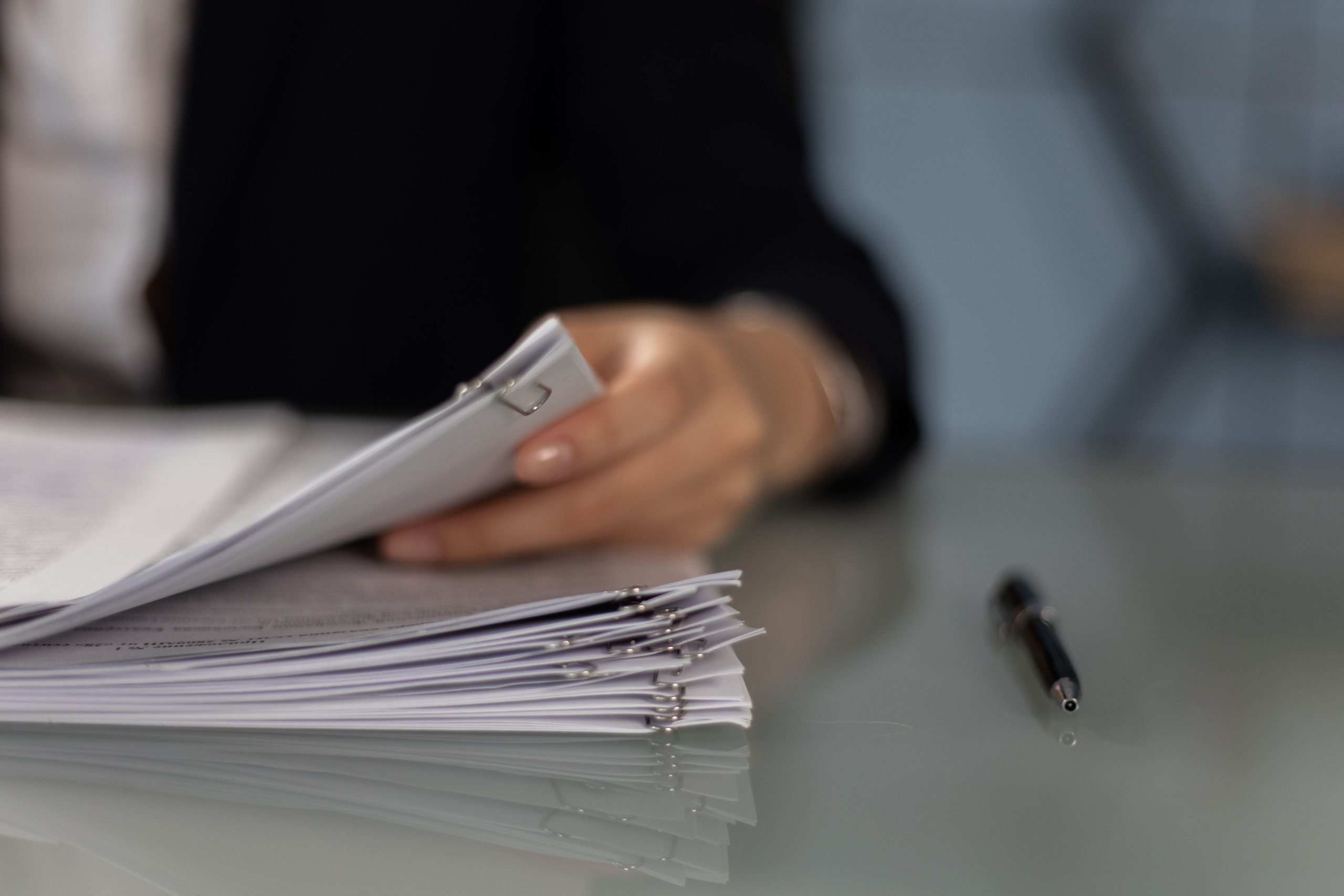 Professional exploring intelligent document management software